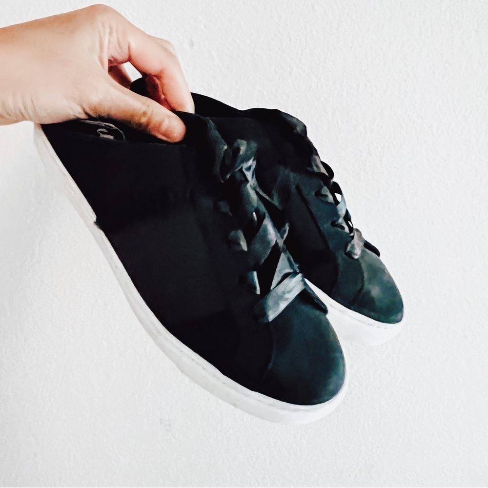 FREE People Women's Black Lace Up Mules Size 41/11